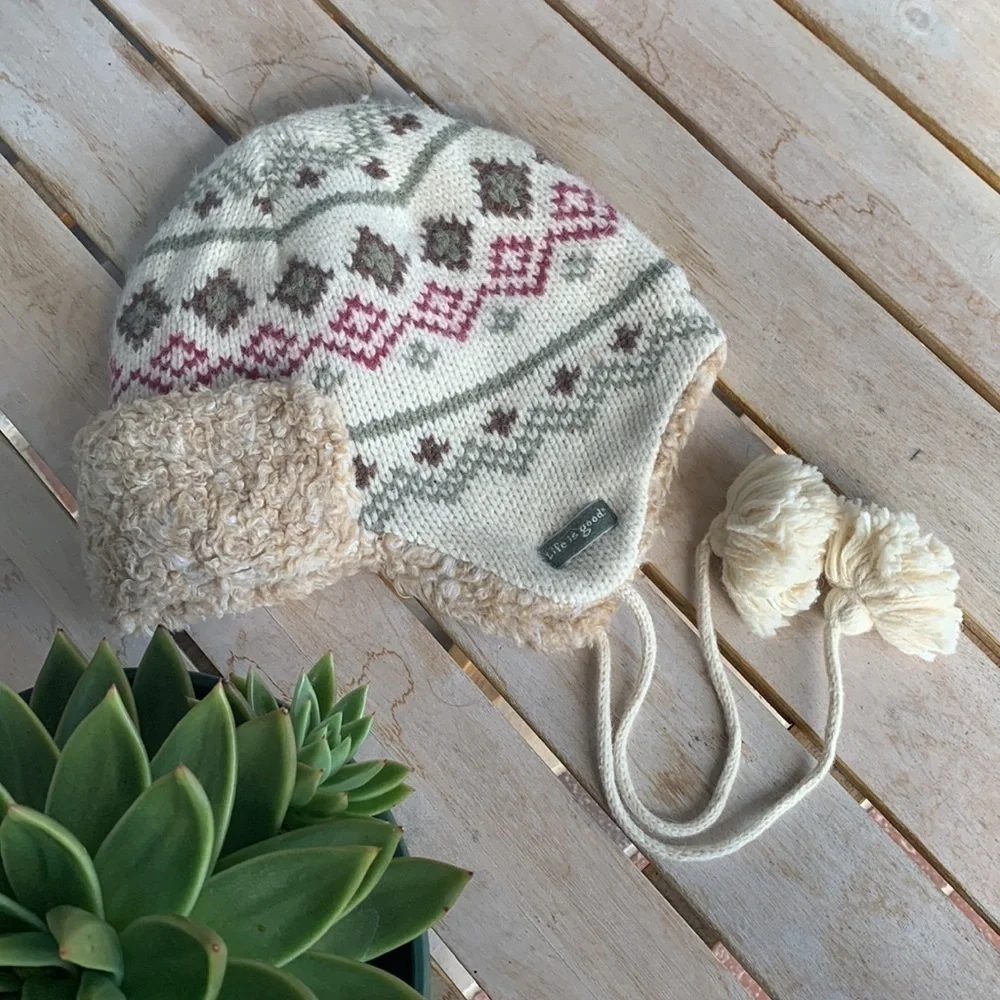 LIFE IS GOOD Earflap Winter Beanie